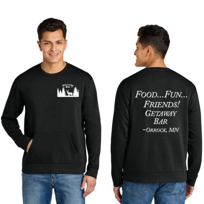 Getaway Bar Crewneck w/ Pocket Sweatshirt