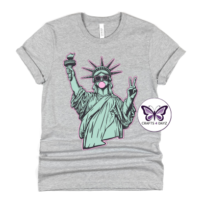 Statue of Liberty Grey Statue of Liberty T-Shirt