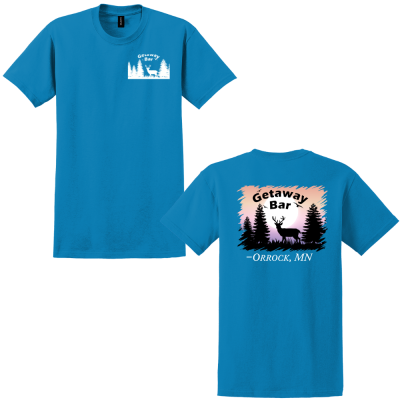 Getaway Bar Crewneck T-Shirts - Getaway Logo