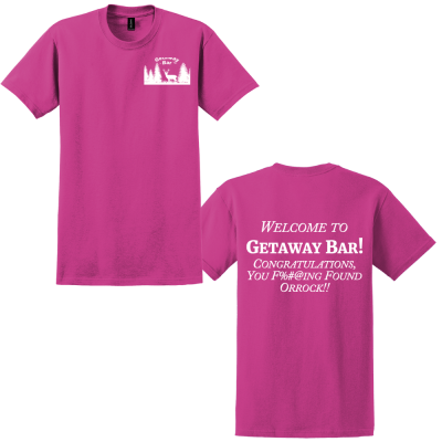 Getaway Bar Crewneck T-Shirts - You Found Orrock!
