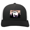 Hat Weekend Black Full Color Getaway Bar Trucker Hat