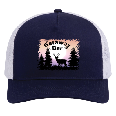 Hat Weekend Navy Full Color Getaway Bar Trucker Hat