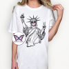 Statue of Liberty outline white Statue of Liberty T-Shirt