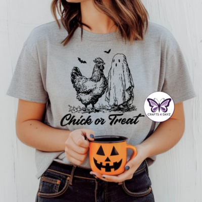 Chick or Treat Gray Chick or Treat T-Shirt