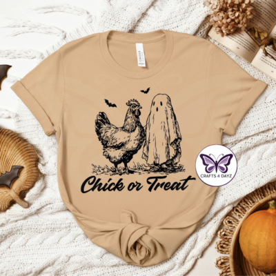 Chick or Treat Tan Chick or Treat T-Shirt