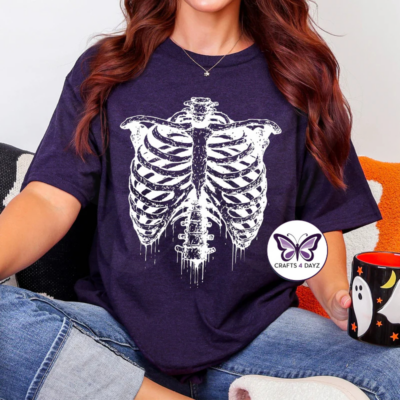 Ribcage Deep Navy Ribcage T-Shirt