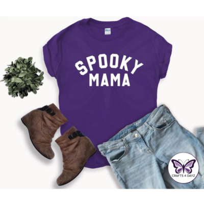 Spooky Mama Purple Spooky Mama T-Shirt