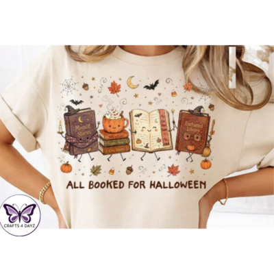 All Booked for Halloween All Booked for Halloween T-Shirt
