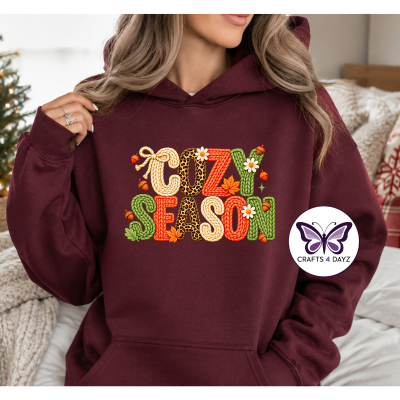 Cozy Season Faux Crochet Hoodie